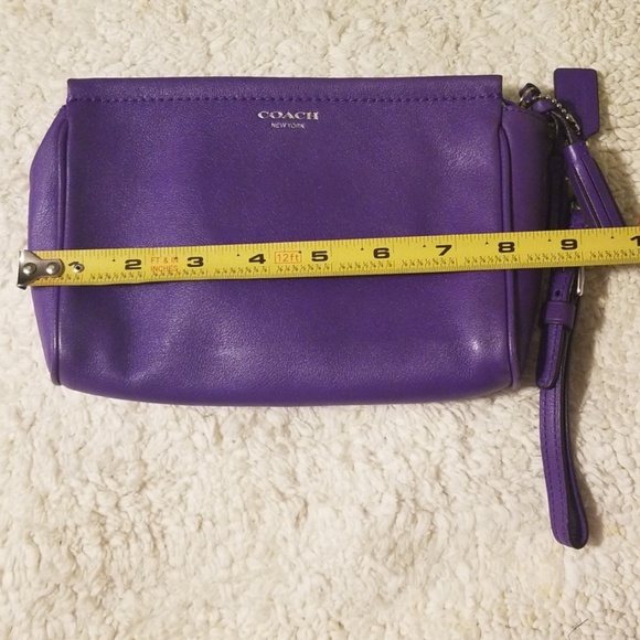 Coach Ultraviolet Leather Wristlet - Picture 2 of 7